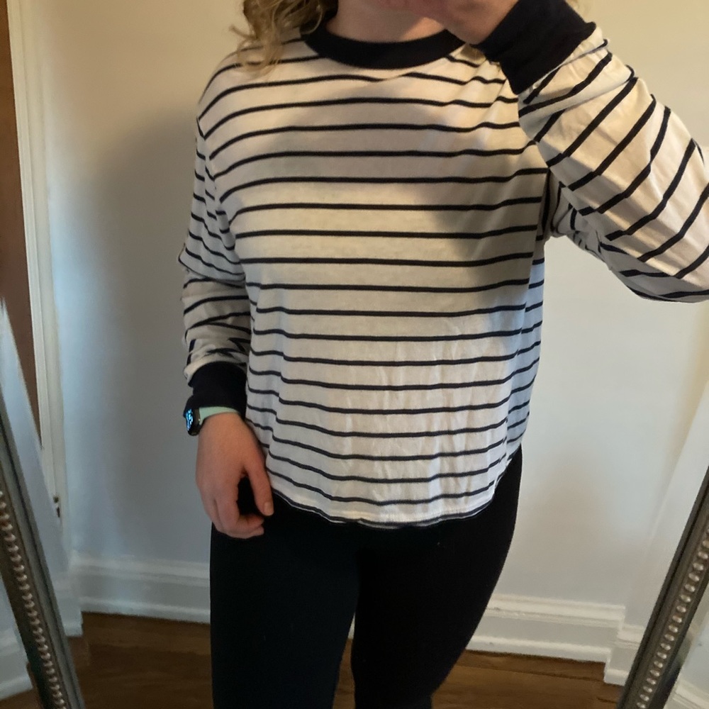 Striped White Long Sleeve